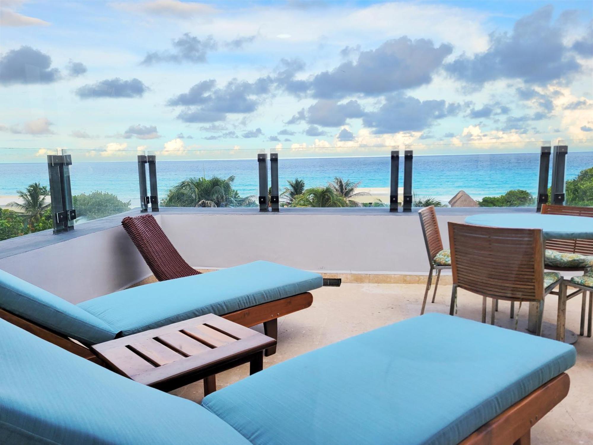 Beachfront Getaway Condo Κανκούν Εξωτερικό φωτογραφία