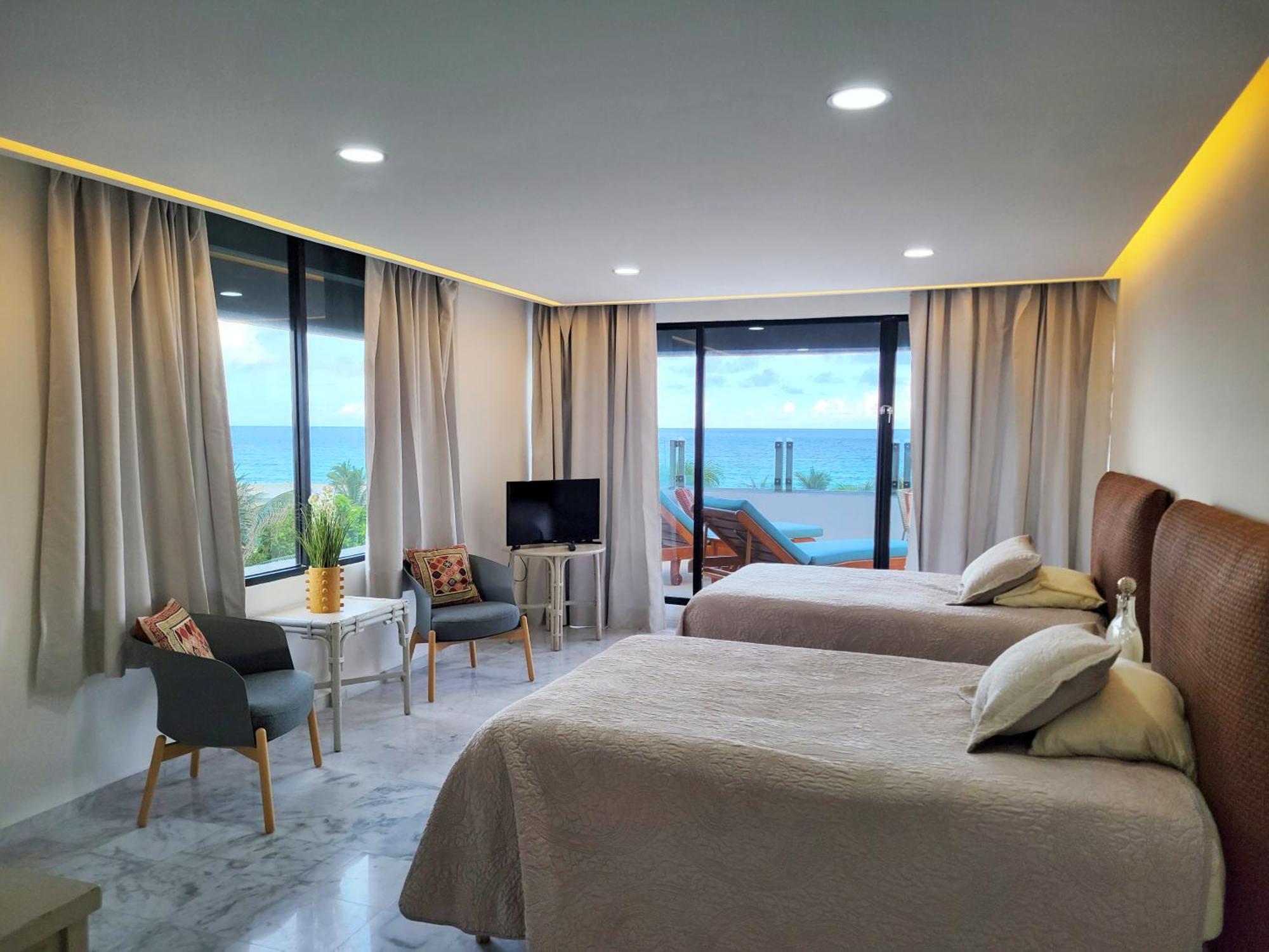 Beachfront Getaway Condo Κανκούν Εξωτερικό φωτογραφία